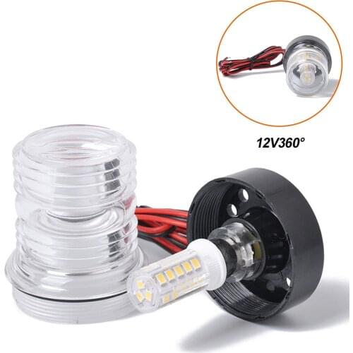 Marine Boat Yacht White Light Navigation Anchor Light Waterproof 33LED 360 Degree All Round Boat Light 4500K DC12V Anchor Light