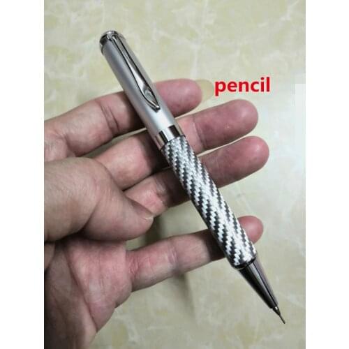 High quality 4 Colors carbon fiber 2B mechanical pencil school Office stationery Erasable Promotion Pen Gift