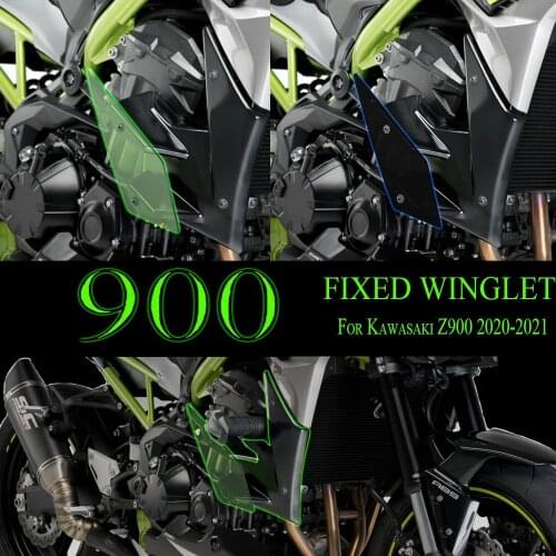 Z900 2020- NEW Motorcycle Parts Side Downforce Naked Spoilers Winglet Fixed Wing Winglet Fairing Wing For Kawasaki Z 900 2021