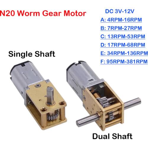 16GA-030 DC 1.5V 3V 3.7V Metal Gear Reducer 130-325RPM Slow Speed Electric Gear Motor High Torque Reversed Speed Reducer
