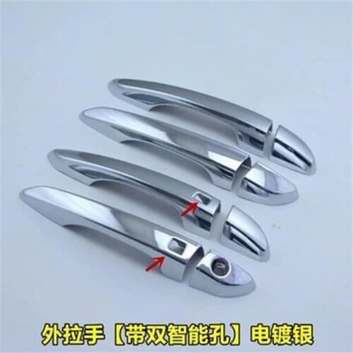 ABS Chrome Door handle Protective covering Cover Trim Door Handle Bowl Trim Car Styling For Hyundai Tucson 2015-2020 8PCS