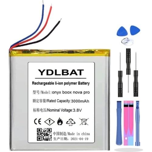 3000mAh battery for onyx boox nova pro