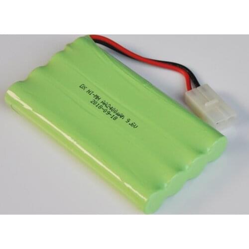 1-2PCS Ni-Mh 9.6V AA rechargeable battery pack 2400mah AA cell for RC Car helicopter toys led light cordless phone TG plug