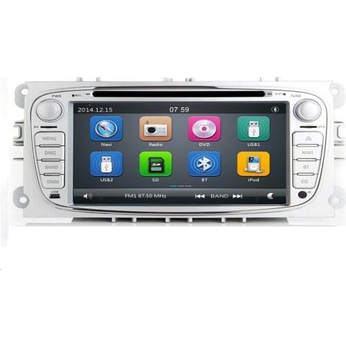 2 din Android Car DVD Multimedia Player GPS Navi For Ford For Focus2 Mondeo Galaxy Wifi Audio Radio Stereo Head Unit Free Canbus