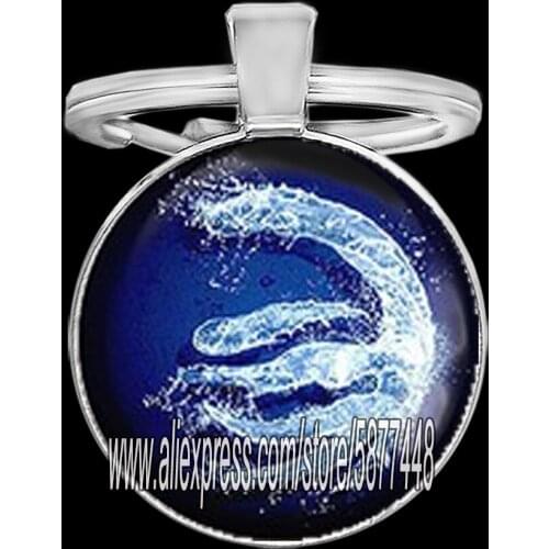 New Avatar The Last Airbender Glass Cabochon Keychain Air Nomad Fire and Water Tribe Key Ring