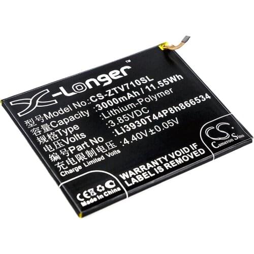 CS 3000mAh / 11.55Wh battery for ZTE Blade V7 Max, Blade V7 Max Dual SIM Li3930T44P8h866534