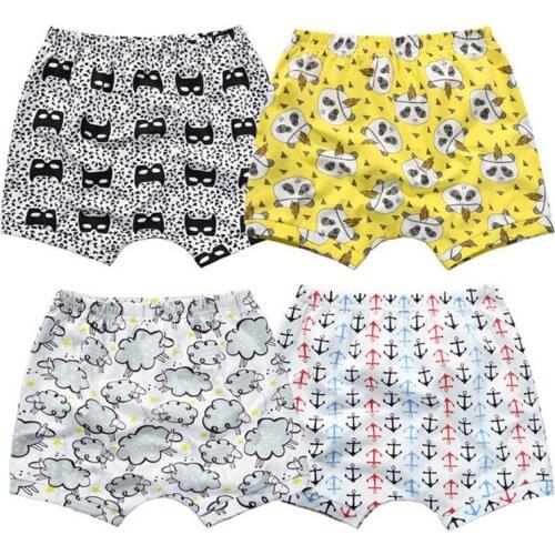 Y483 Baby summer harem shorts new baby summer dress cartoon shorts boys and girls elastic waist thin section variety optional