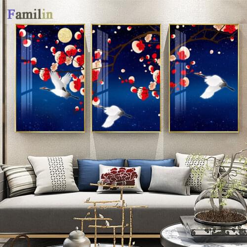 Chinese red palace wall art Canvas Painting Art Print Poster Picture Wall Modern Minimalist Bedroom Living Room Decoration-03