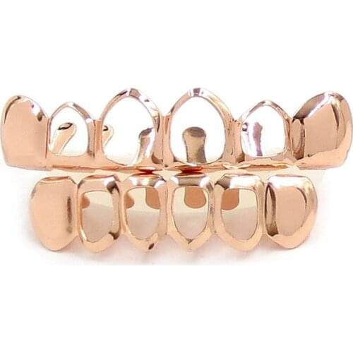 1PC New Arrival Top or Bottom Mold Kit Hip Hop Tooth Cap Top & Bottom Grill Teeth Grillz Mouth Grills Hollow Braces Body Jewelry