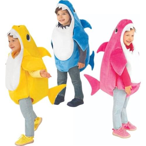 Halloween Costume For Kids Deluxe Shark One Piece Child Toddler Sharks Animal Cosplay Purim Carnival Fancy Clothes E42A13