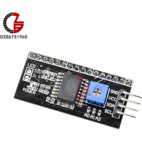 IIC I2C TWI SPI Serial Interface Adapter Control Board 1602 2004 LCD Display Module for Arduino