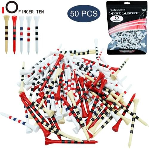 Golf Tees 70mm 83mm Wood White for Driving Range Wooden Golf Tees with Sizes 20 Pcs Golf Tee Professional Training Aids Pack