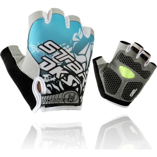 New Design Durable Half Finger Gloves Kids Sport Training Anti-Slip Pads, Cycling, Exercise Gym Gloves Gift For Boy Girl