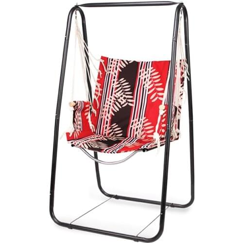 Outdoor Swing Multi-function Hanging Chair Indoor Hammock Household Garden Oxford Cloth Swing Metal Hammock Bracket