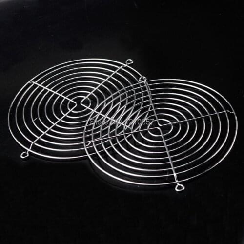 5 PCS LOT 170mm 17cm FAN Grill Filter Metal Chrome Silver Finger Guard Protector Computer PC