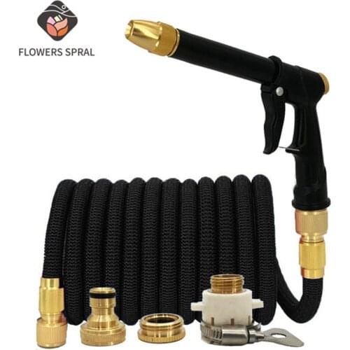 Watering Hose Telescopic Garden Hose Wear-Resistant Antifreeze High-Pressure Car Wash Hose For Garden Drip Irrigation 25ft-150ft
