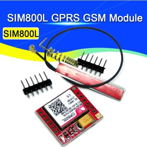 SIM800L GPRS GSM Module Core Quad-band TTL Serial Port IPX Interface PCB Antenna Micro SIM Card for Arduino Smart Phone