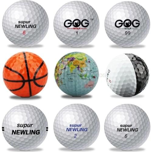 Basketball Teaching Ball PRACTICE MAP Foot Massage Ads GAME GOG GOLF BALLS Two Piece SUPERNEWLING Global 2 Layers 3 80 - 90