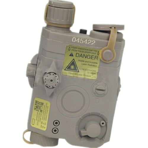 Tactical PEQ 15 LA-5 Battery Case battery box + red laser nylon for 20 mm black DE FG