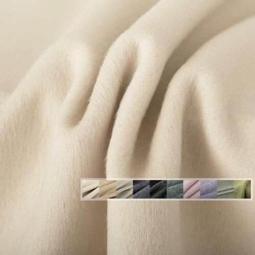 Red Raspberry 900g/m Heavy Double-side Rabbit Hair Australian Wool Fabrics Women Overcoat Sewing Cloth Tailor Freeshipping