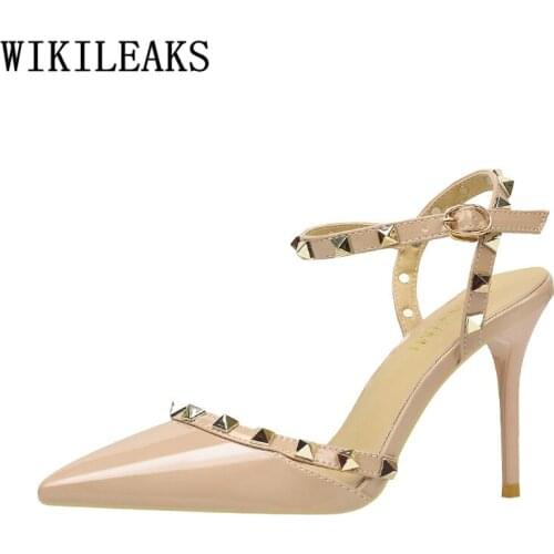 Slingback Shoes Extreme High Heels Sandals Women Summer Shoes Woman Stiletto High Heels Sexy Designer Women Shoes 2020 Red Heels