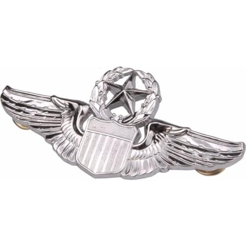 USAF U.S. AIR FORCE MILITARY COMMAND PILOT METAL WINGS BADGE PIN Military INSIGNIA