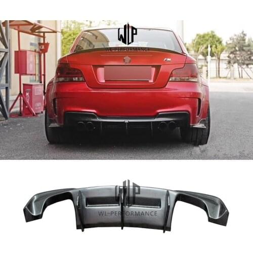 1M E82 1 Series High Quality Carbon Fiber Auto Car Rear lip Aprons Splittter For BMW E82 1M Car Body Kit 04-10