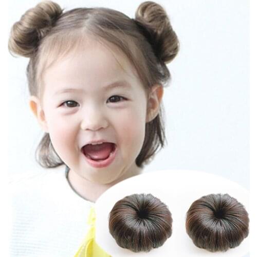 1pc Cute Baby Girls Hair Wig Fashion Realistic Fluffy Multicolor Short Curl Synthetic Wig Hair Cover Headwear