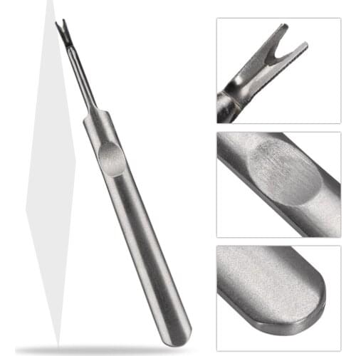 1pc Stainless Steel Cuticle Pushers Fork Dead Skin Pusher Cuticle Remover Nail Dead Skin Fork Nail Tools Manicure Accessories
