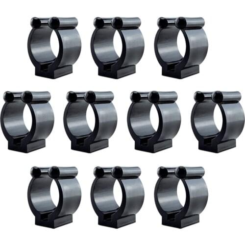 10Pcs Plastic Fishing Lever Pole Clips Holder Keeper Positioning Clamp
