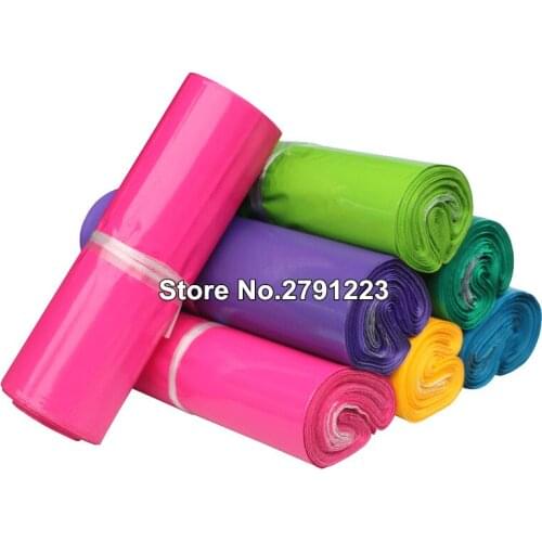 100Pcs/Lot Plastic Envelope Self-seal Adhesive Courier Storage Bags White Black Gray Color Plastic Poly Mailer Shipping Bags