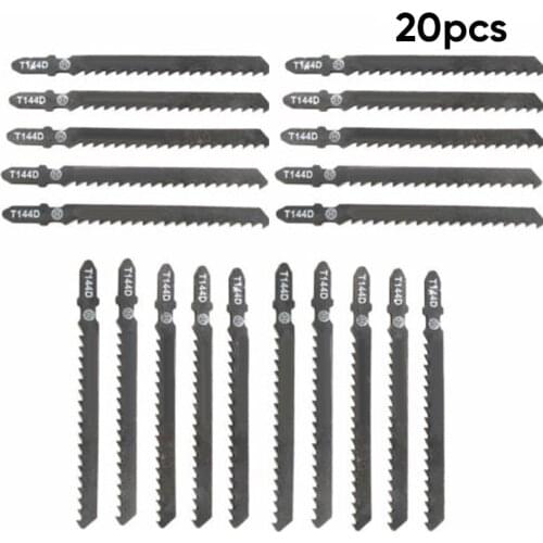 20pcs T144D Jig Saw Blades For Makita Festool High Carbon Steel Cutter Tools Wood Cutting Saw Blades