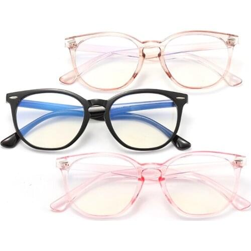 2021 New Computer Blue Blocking Light Glasses for Women Transparent 5 Color Frame Eyewear Men Glasses Office Vasos Gift for Lady