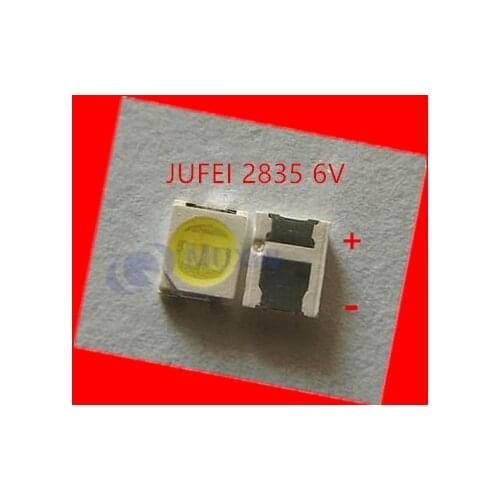 4000PCS Konka Changhong Amoi LCD TV backlight Jufei 3528 SMD LED 2835 6V Cool white 96LM For TV LCD Backlight