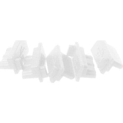 5PCS 5PCS USB Dust Plug Charger Port Cover Cap Female Jack Interface Universal Silicone Dustproof Protector Tablet PC Notebook