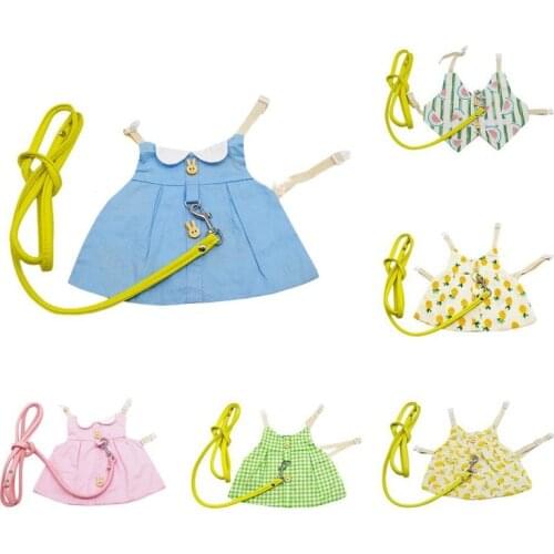 Pet Rabbit For Photos Accessories Chest And Back Strap Adjustable Pet Mesh Soft Harness With Leash Pet Supplies