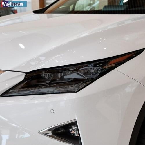 Car Headlight Protective Film Front Light Smoked Black TPU Sticker For Lexus ES NX CT GS IS LC LS RX LX570 RC UX GX Accessories