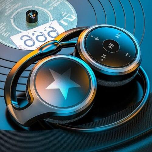 2021 New Sport Bluetooth-compatible Headphone FM High Quality Wireless Headset TF Card Bass Stereo Earphones For Cell Phone