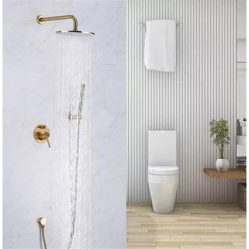 Hot selling four piece set of Gold Chrome Shower