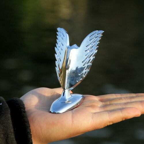 Chrome Metal Eagle Wing General Car Front Hood Ornament Emblems Badge Sticker