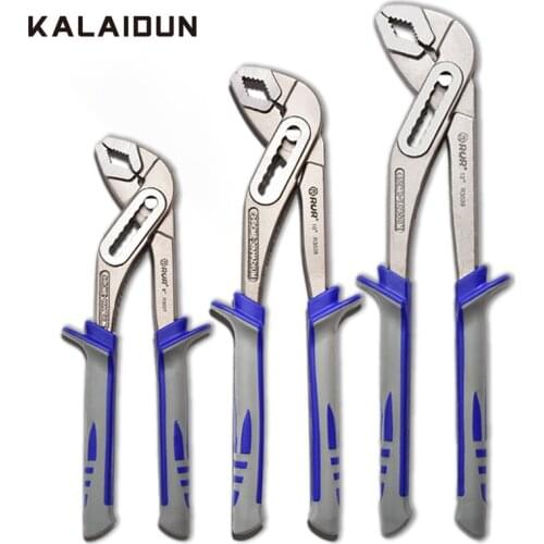 KALAIDUN Water Pump Pliers Set 8/10/12 Inch Plumbing Water Pipe CR-V Adjustable Large-Opening Pump Pliers Household Repair Tools