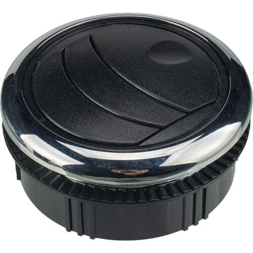 Knob Type A/C Round Air Conditioning Vent Outlet Electroplate For RV Bus Electric Car Caravan