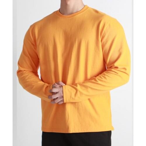 Mens T Shirt 2020 Spring Autumn Slim Longsleeve Fitted T-shirts Male Tops Gym Leisure Bodybuilding Long Sleeve Tees Tracksuit