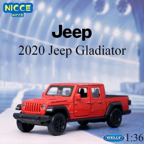 Welly 1:36 2020 Jeep Gladiator Simulation Alloy Car Toy Model With Pull Back Function For kid Gift