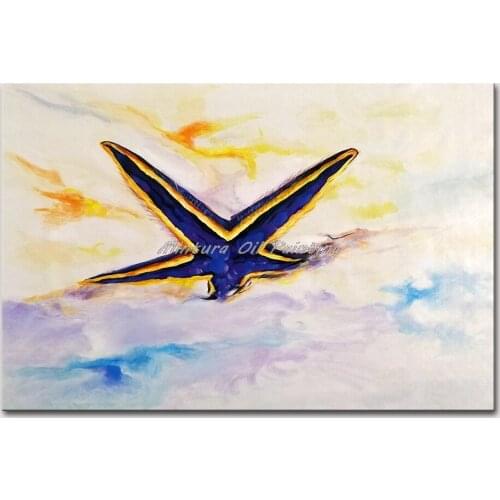 Mintura Wall Picture for Living Room Oil Paintings on Canva Hand Painted Starfish on The Beach Home Decoration Wall Art No Frame