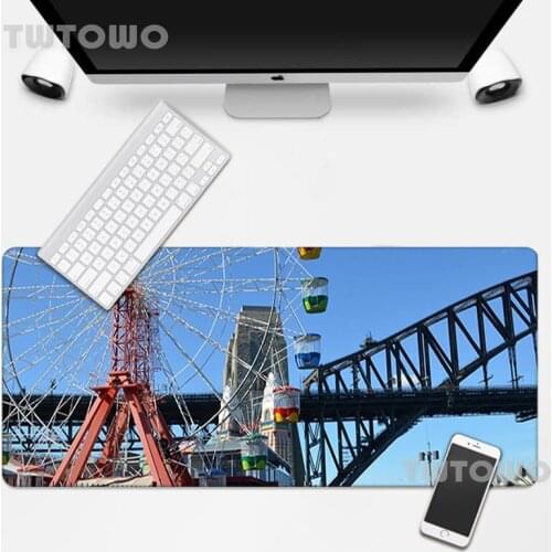 Beautiful Ferris Wheel Computer New Mouse Mat Cartoon Anti-slip Anime Natural Rubber Carpet Home Desktop Mouse Pad Keyboard Pad