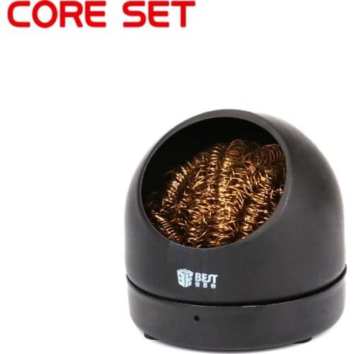 1pcs Soldering Solder Iron Tip Cleaner Cleaning Steel Wire With Stand Set