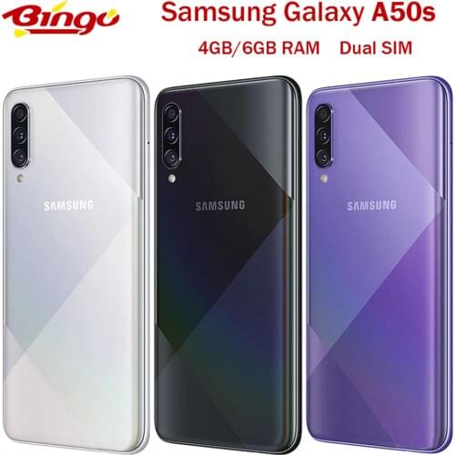 Samsung Galaxy A50s Dual SIM Original Unlocked 4G Mobile Phone Octa Core 6.4" Triple 48MP&8MP&5MP Fingerprint WIFI