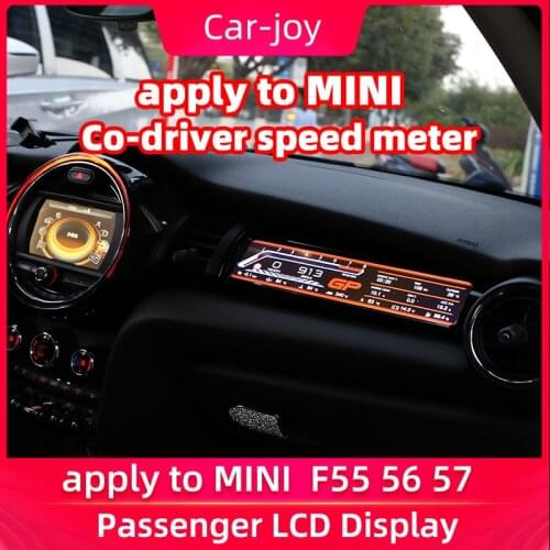 For MINI F55 56 57 Passenger LCD Display Dashboard Accessory Digital Dashboard Speedometer Screen FR 812 Style