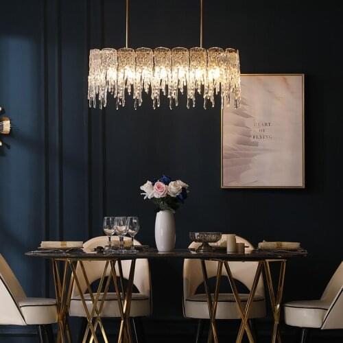 Hong Kong style postmodern light luxury chandelier living room lamp atmosphere simple personality creative restaurant bedroom